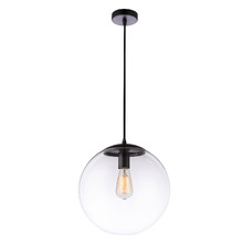 Sfera Black Glass Pendant Light