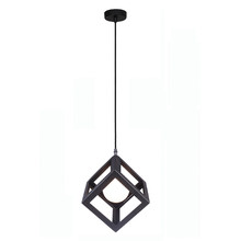 Black Rubix 1 Light Pendant