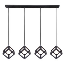 Black Rubix 4 Light Bar Pendant