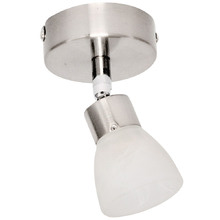 White Alabaster 1 Light Halogen Track Light