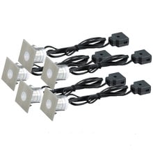 Square Blue LED Deck Lights (Set of 5)