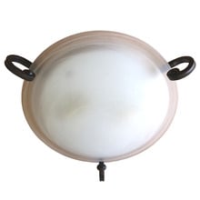 Serena Round 30cm 2 Lamp Oyster Light