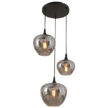 Eaves Tear Drop Glass 3 Light Pendant