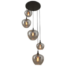 Eaves Teardrop Glass 5 Light Pendant