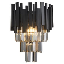 Reign Crystal & Steel Wall Light