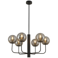 Clarie 6 Light Glass Pendant