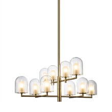Blanca Glass 10 Light Pendant