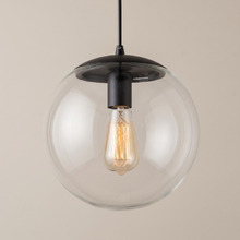 Sfera Black Glass Pendant Light