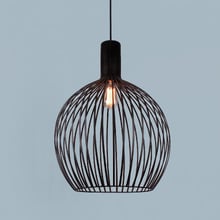 Gabbia Dark Wood Pendant Light