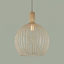 Gabbia Natural Wood Pendant