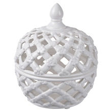 Elbe Ceramic Decorative Lidded Jar
