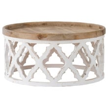 Maine Round Fir Wood Coffee Table