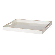 White Mimosa Rectangular Tray
