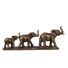 Elephant Family of 3 Polyresin Statue