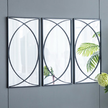 Black Jonas Metal Wall Mirrors (Set of 3)