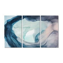 Ground Swell Stretched Canvas Wall Art Triptych
