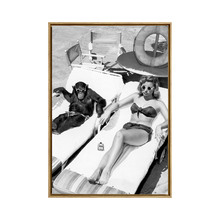 Friends in High Places Framed Canvas Wall Art