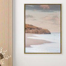 Sunset Beach Framed Canvas Wall Art