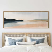 Beach Horizon Framed Canvas Wall Art