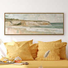 Beach Cliff I Framed Canvas Wall Art