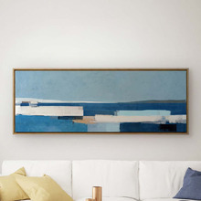 Ocean Layers Framed Canvas Wall Art
