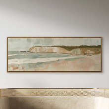 Beach Cliff II Framed Canvas Wall Art