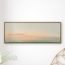 Pastel Sunrise Framed Canvas Wall Art