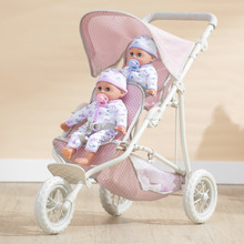 Olivia's Little World Princess Twin Jogging Baby Doll Stroller