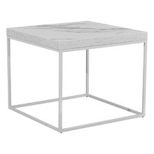 Lucien Faux Marble End Table
