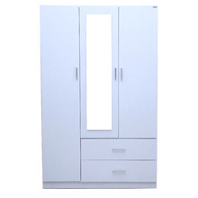 Cheltenham 3 Door 2 Drawer Mirrored Wardrobe