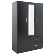 Cheltenham 3 Door 2 Drawer Mirrored Wardrobe