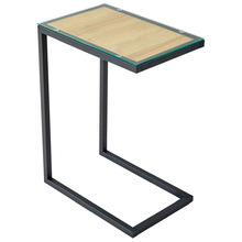 Anna Glass Top Side Table