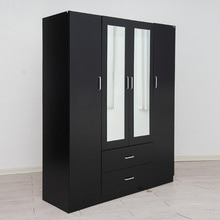 Zanda 4 Door 2 Drawer Mirrored Wardrobe