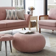 Pink Zenon Ottoman
