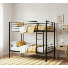 Black Urban Metal Bunk Bed