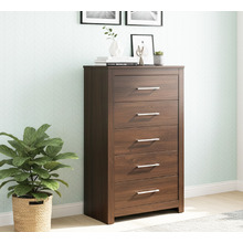 Walnut Maddington 5 Drawer Tallboy