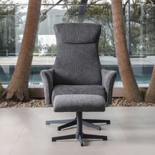 2 Piece Aziz Recliner Armchair & Footstool Set
