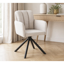 Karina Upholstered Swivel Dining Chairs (Set of 2)