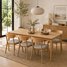 Mia Rubberwood Dining Table