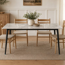 Ildar Marble-Look Dining Table