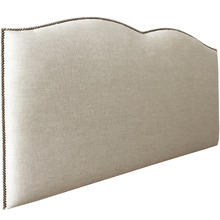 Plain Upholstered Heart Super King Bedhead
