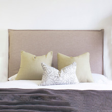 Almond Grace Upholstered Headboard with Slipcover
