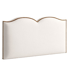 Plain Upholstered Heart Single Bedhead
