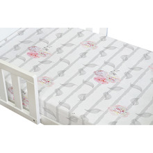 Amani Bebe Vintage Floral Organic Jersey Cotton Compact Fitted Sheet