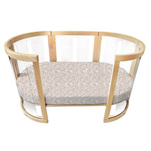 Amani Bebe Reed Jersey Cotton Oval Fitted Sheet