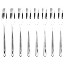 Tablekraft Aero Dawn Stainless Steel Cake Forks (Set of 8)