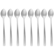 Tablekraft Amalfi Stainless Steel Soda Spoons (Set of 8)