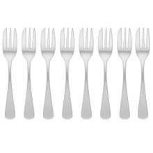 Tablekraft Bogart Stainless Steel Cake Forks (Set of 8)