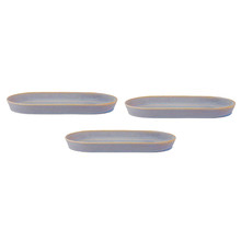 Azure Blue Urban Loft 30cm Serving Platters (Set of 3)