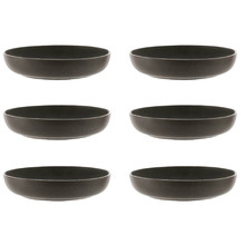 Dark Grey Urban 21.5cm Pasta Bowls (Set of 6)